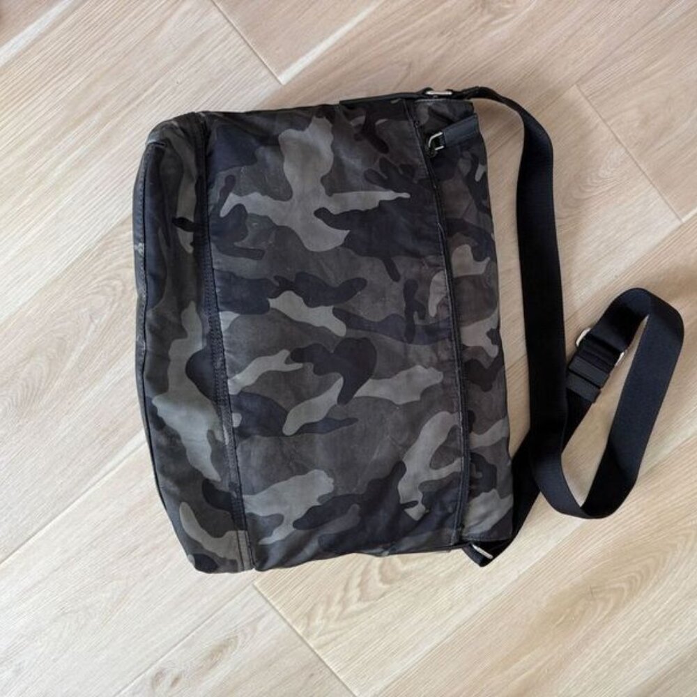 Prada Camouflage Tessuto Double Buckle Messenger Bag - Picture 4 of 12